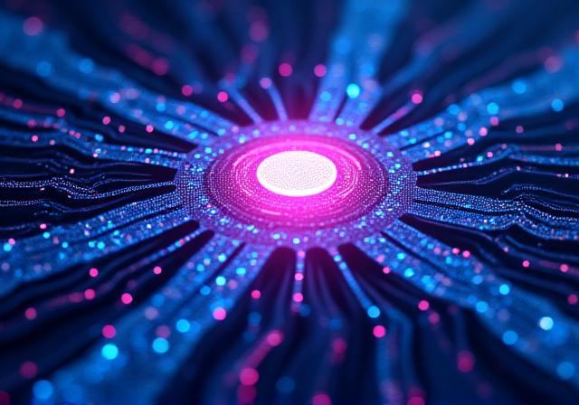 高度なデータネットワークと基盤のビジュアル